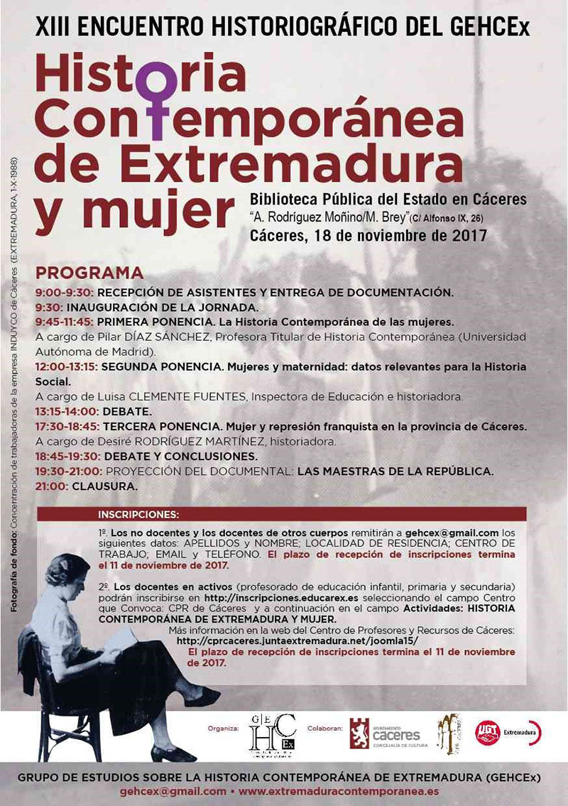 Historia Contemporanea de Extremadura y mujer01
